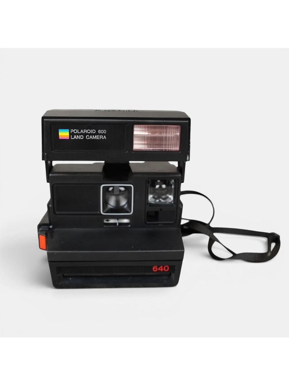 Vintage Polaroid 640 Instant Land Camera Uses 600 Film Untested Black